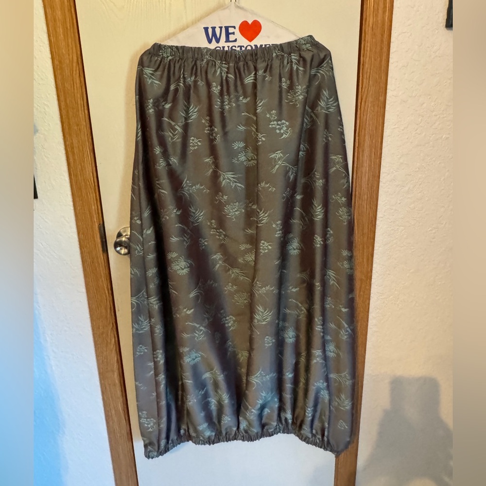 Vintage Clothespin Brown and Green Skirt